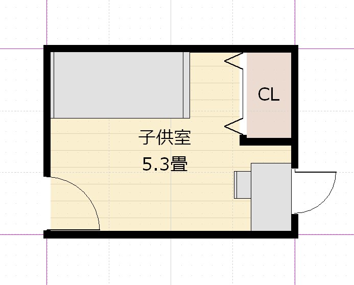 子供部屋のレイアウト大きさは6畳 5畳 4 5畳 傾向と考え方 最小面積は アトリエコジマ 注文住宅理想の間取り作りと失敗しないアイデア 実例集