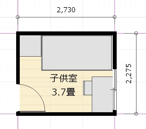 子供部屋のレイアウト大きさは6畳 5畳 4 5畳 傾向と考え方 最小面積は アトリエコジマ 注文住宅理想の間取り作りと失敗しないアイデア 実例集