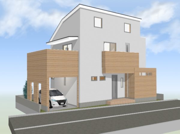 39坪6LDK 子供室5部屋の大家族の住まいをコンパクトにまとめた明るい家