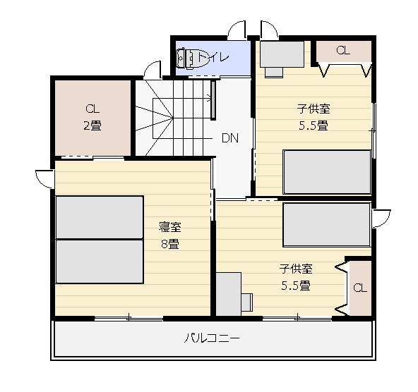 36坪4ldk インナーガレージ付朝から夕方まで日の当たる明るいldkの家 アトリエコジマ 注文住宅理想の間取り作りと失敗しないアイデア 実例集